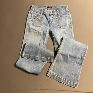 Girls 7 For All Mankind light wash trousers